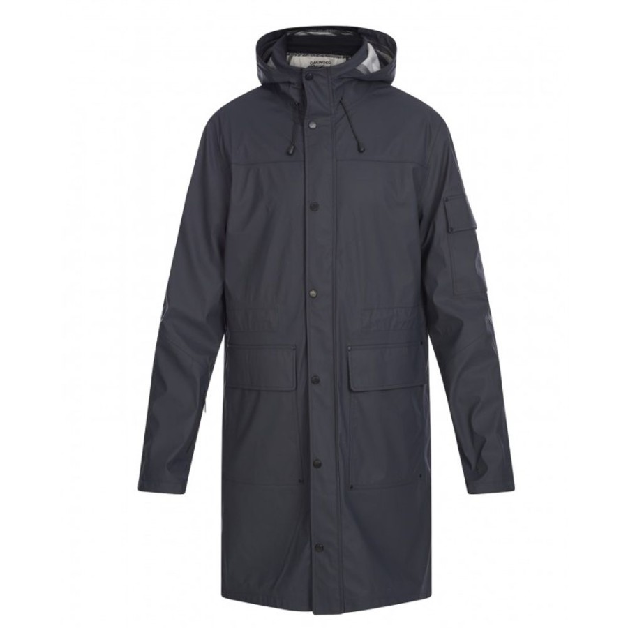 Homme OAKWOOD  | Storm Bleu Marine - Manteau Impermeable En Polyester